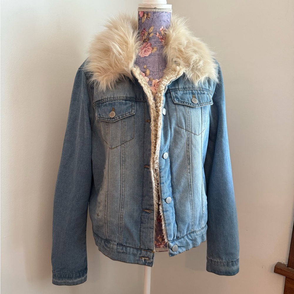 Fashion Nova Ci Sono Cozy Cream Faux Fur Jacket